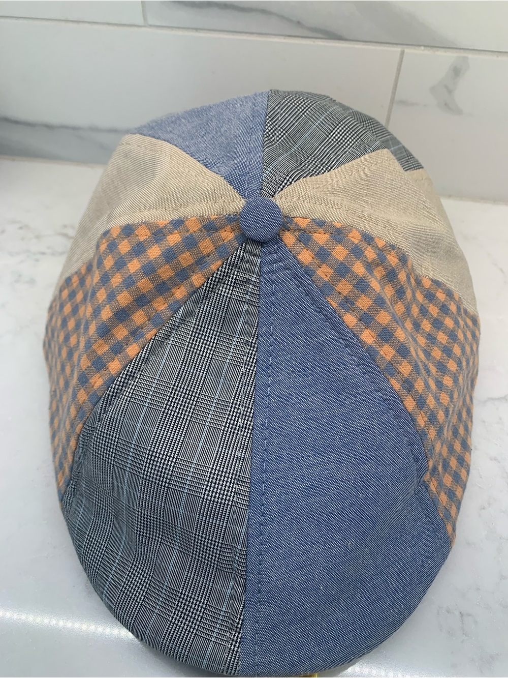 Boston Scally The Kraken Patchwork Derby Cap Hat Size XXL